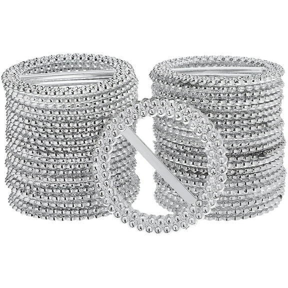 Worgeous  50 Pcs Sashes Lumbar Chair Set Decorative Buckle Waist Ribbon Slider