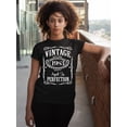 thumbnail image 2 of 40th Birthday VINTAGE 1983 Women's T-shirt, S, Black, 2 of 3