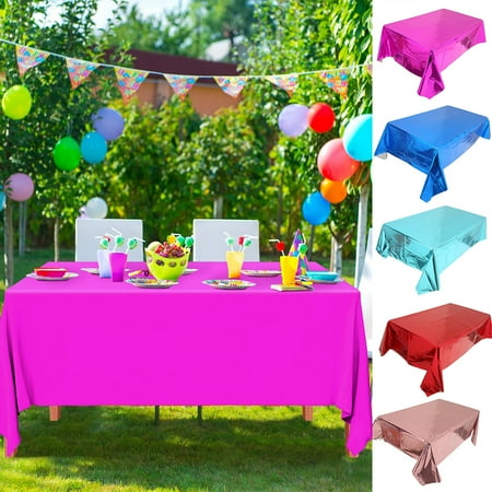 

Beechoice Plastic Tablecloths for Rectangle Tables Party Table Cloths Disposable Tables Indoor or Outdoor Parties Birthdays Weddings Christmas Anniversary Buffet Table