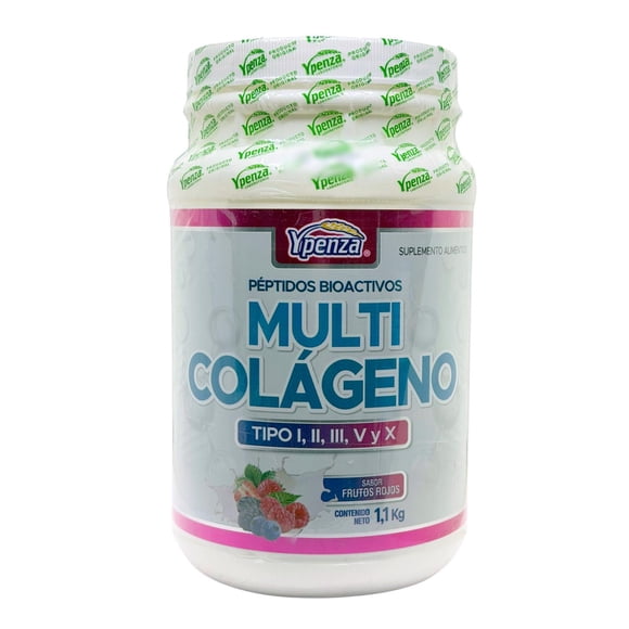 Multicolageno Tipo I,II, III, V y X Frutos Rojos 1.1 kg Ypenza