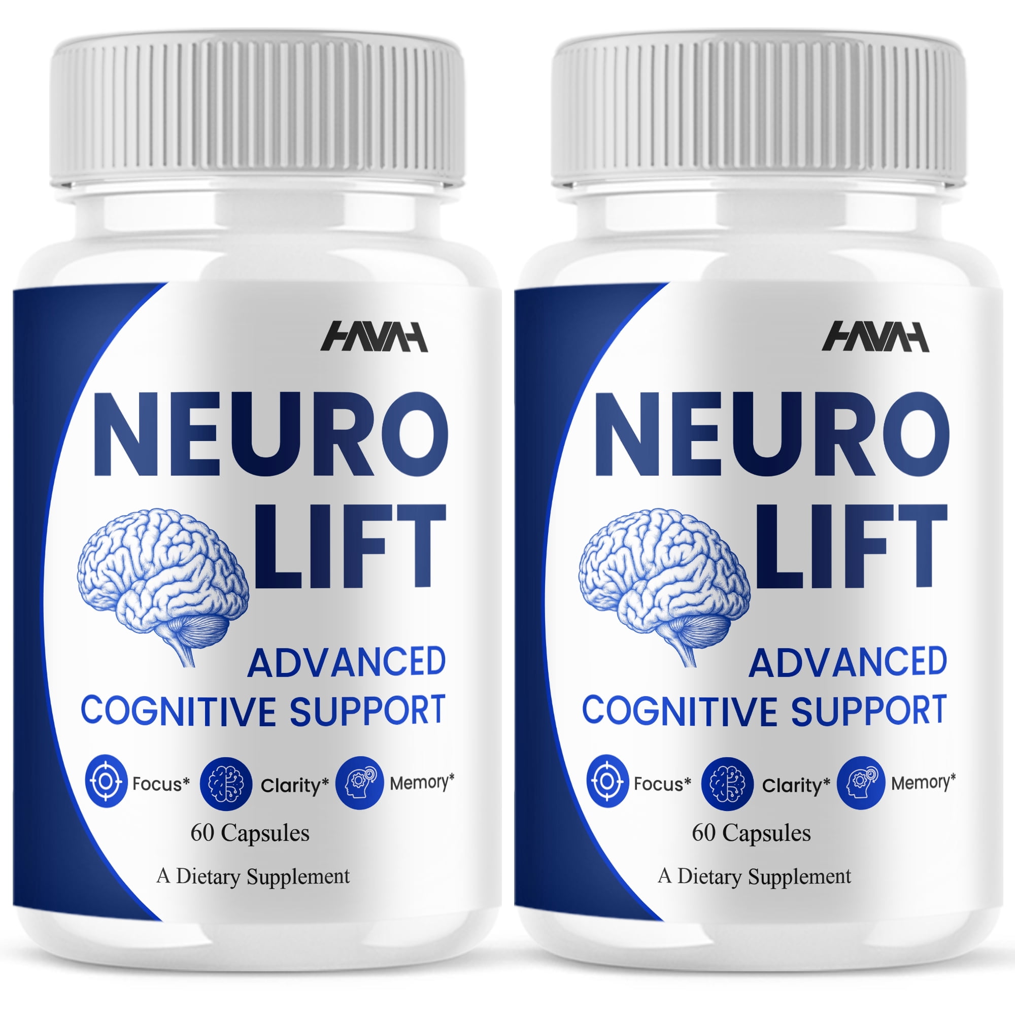 (2 Pack) Neuro Lift Advanced Cognitive Support Supplement (120 Capsules)