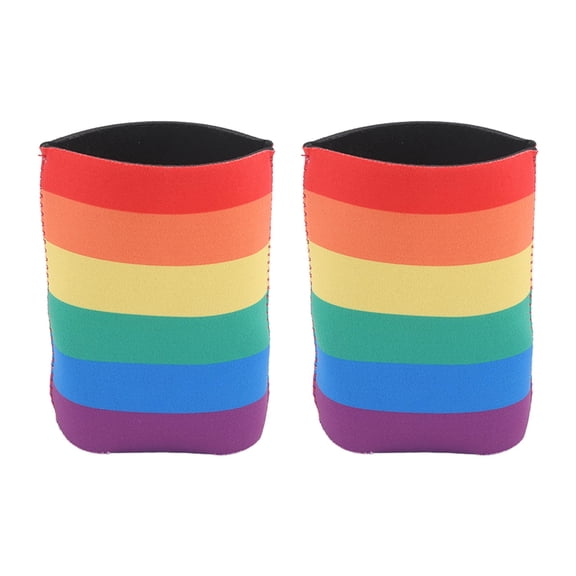 Falleo Clearance 2Pcs Insulated Neoprene Can Sleeves Slim Beer Can Coolers Drink Sleeves Reusable Cup Cover for Beer Soda Cans