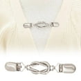 thumbnail image 2 of 1 Pcs Cinch Clips,Retro Sweater Clips for Cardigans, Vintage Cinch Clip for Dresses,Clothing Cinch Clip,Dress Clip Back Of Shirts Cinches Shawl Clips for Different Women Clothing,Silver, 2 of 9