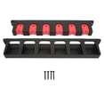 thumbnail image 5 of Red 2-Pack Wall Mounted Fishing Rod Rack, Space-Saving Horizontal Storage, Anti-Scratch Design for Home Organization, Color, 5 of 8