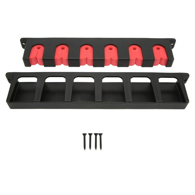 Support de Canne à Pêche Mural, Facile à Stocker Matériel ABS PVC Support de Canne à Pêche Support Mural Anti-Rayures pour le Ménage Rouge