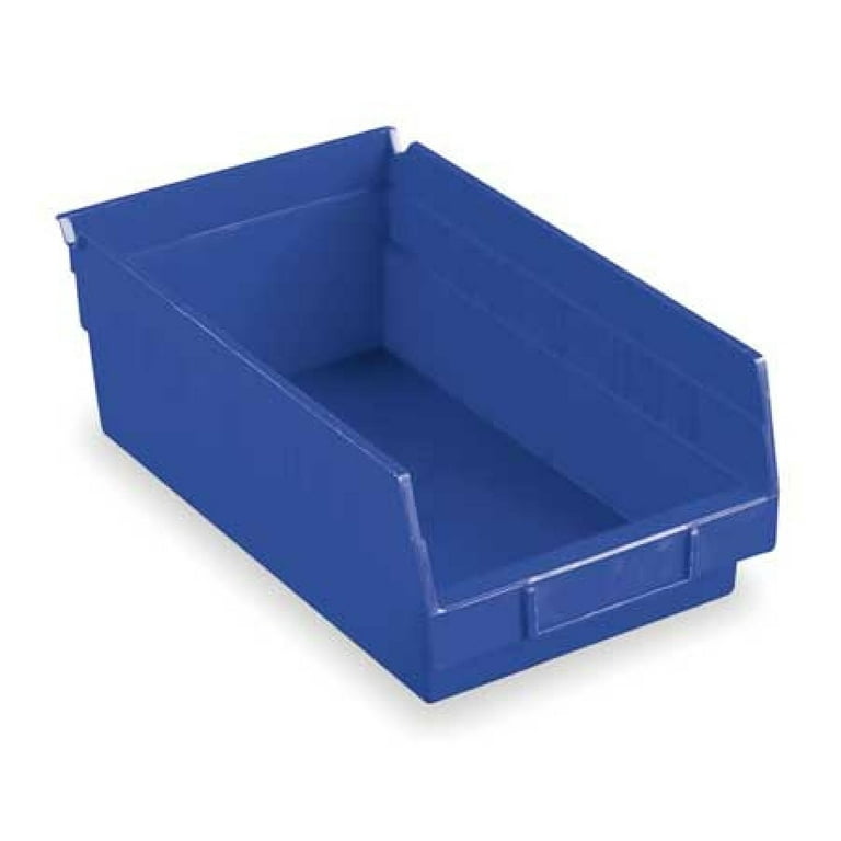 Akro-Mils 30150 Plastic Organizer and Storage Bins for Refrigerator,  Kitchen, Cabinet, or Pantry Organization, 12-Inch x 8-Inch x 4-Inch, Blue