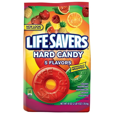Covered Compote Candy - (2 Pack) Life Savers Classic 5 Flavors Hard Candy, Party Size, 41 Oz