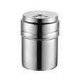 thumbnail image 1 of Uxcell 2.99''x2.13'' frascos contenedores de shaker magnético redondo con tapa de acero inoxidable tono plateado, 1 of 5