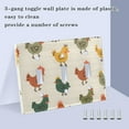 thumbnail image 4 of Frogs Stack on Each Other Light Switch Plate Covers 3 Gang Wall Plate Plastics Outlet Covers for Kitchen Home Office Decor, 4 of 8