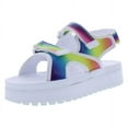 thumbnail image 5 of Fila Spot Eva Sandal PS Girls Shoes Size 1, Color: White/Shocking Orange/Electric Purple, 5 of 5