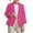 Hot Pink, variant on Kid Girl Blazer Lapel Suit Open Front Long Sleeve Black Blazer with Inner Pocket Dress Coat for Teen Girls 5-6 Years Formal Outfits