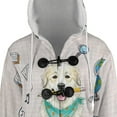 thumbnail image 4 of Hardworking Great Pyrenees Ready Back to School New Year Classes All Over Print 3D Hooded Duffle Toggle Coat Pyr Dog Lover - 12011, 4 of 6