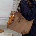 thumbnail image 3 of Bolso de gran capacidad, diseño de moda moderno para mujer, bolso de hombro, bolso de viaje, bolso de clase para estudiantes, tela de nailon, bolso de mano totalmente combinado, 3 of 6