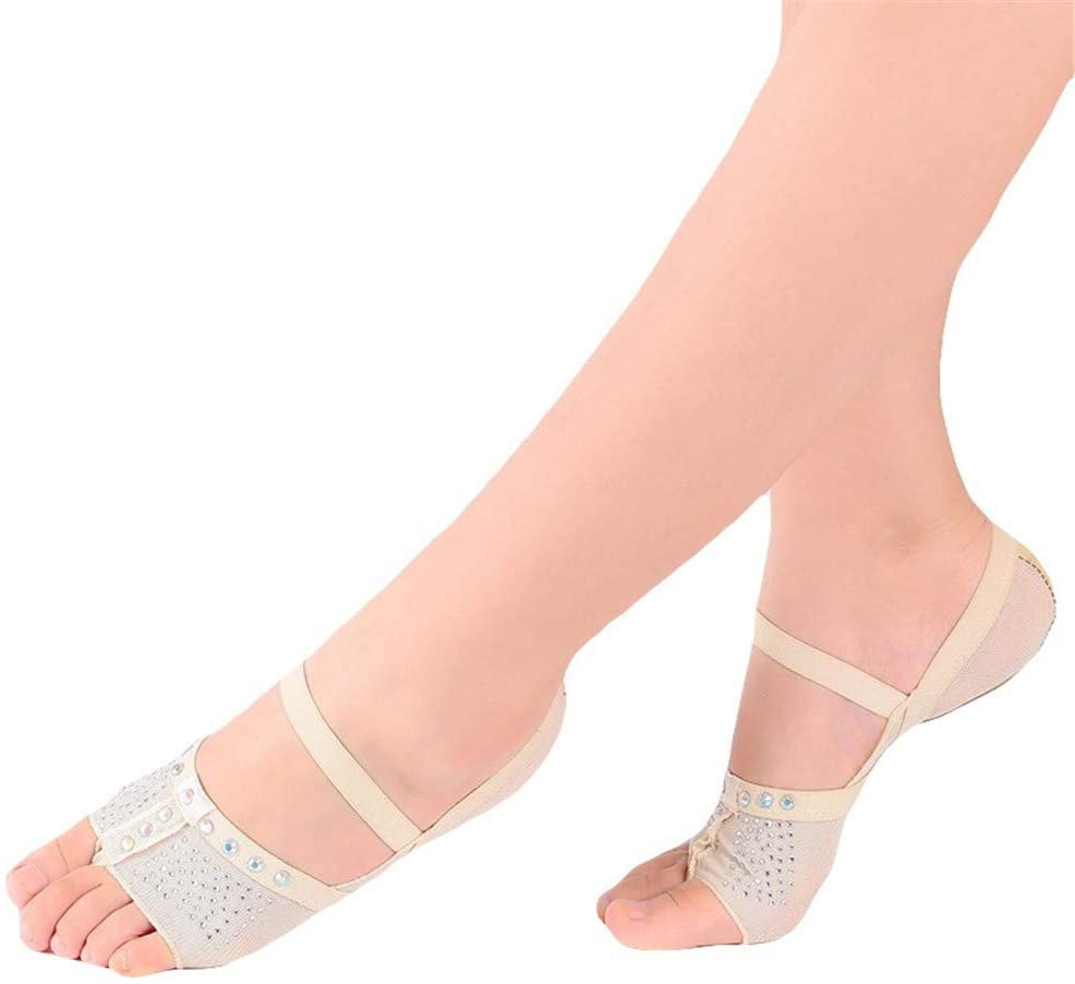 Leemiman Belly Dancing Toe Pad Women Foot Thong Protection Ballet Dance Shoes Socks