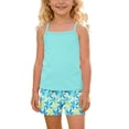 thumbnail image 2 of ITSAME Girls Summer Outfit Sets, Thin Camisole and Printed Shorts Casual Comfort Clothes 2-Piece Light Blue Size 13-14, 2 of 7