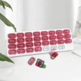 thumbnail image 6 of Large Compartment Boxes 31 Day Storage Organizer Container Case Red, 6 of 8