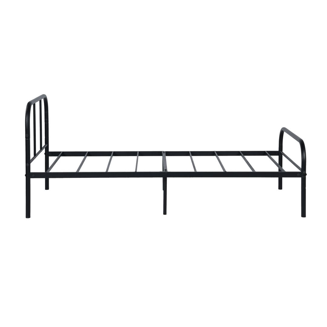 Gewnee 36''Twin Size Bed Frame,Heavy Duty Metal Platform Bed with Headboard & Footboard & Under Bed Storage,No Box Spring Needed,Black