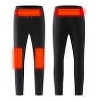 Pantalones calefactables para mujer con 4 zonas de calor, pantalones calefactables con forro polar, pantalones calefactables USB con 3 zonas de calor (batería no incluida).