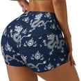 thumbnail image 2 of Sigee Dragon Print Women's High Waist Workout Shorts - Squat Proof, Tummy Control, Yoga and Gym Activewear-Small, 2 of 9
