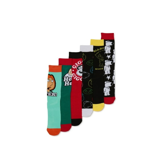 Family Guy 6 Pack Crew Socks