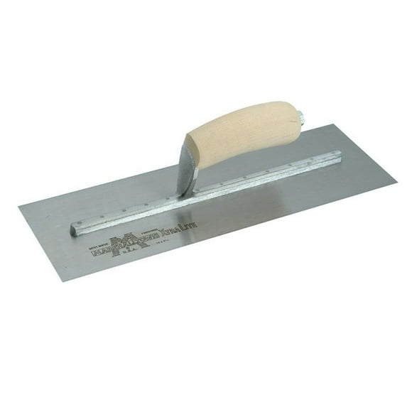 Marshalltown Cement Finishing Trowel, Wooden Handle