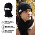 thumbnail image 4 of Grofry Men Winter Hat Knitted Pure Color Elasticity Keep Warm Thick Ear-protecting Cap Father Grandfather Headwear Outdoor Cap, 4 of 8