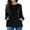 Black, variant on FlorCurve Plus Size Sweatshirts for Women Long Sleeve Crew Neck Pollover Sweatshirt Casual Tunic Shirts with Pockets, Black 3XL