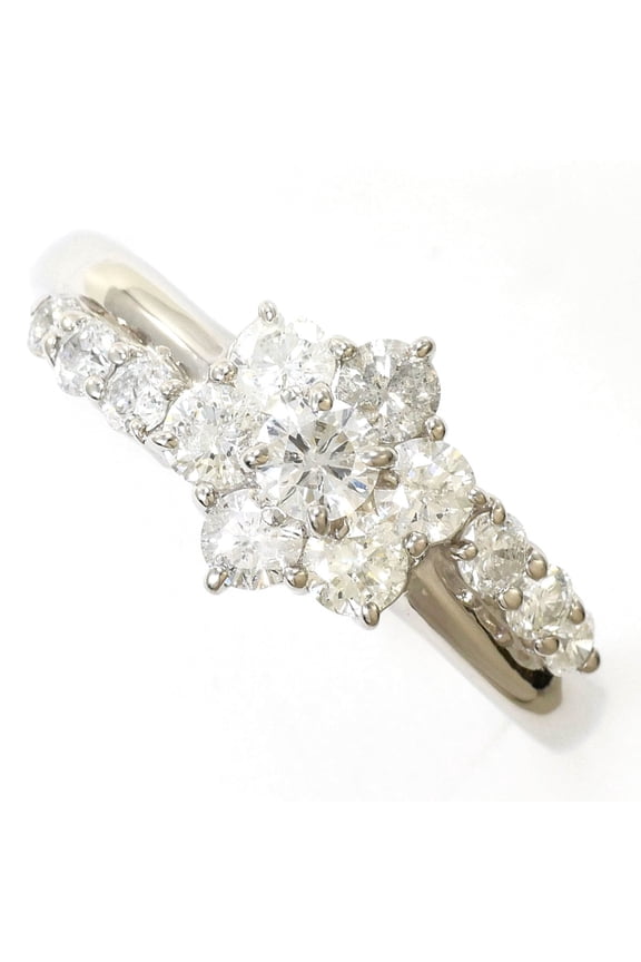 Pre-Owned PT900 Platinum Ring with 1 Diamond (1.00 ct), Certificate of Authenticity, Total...