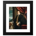 thumbnail image 2 of Genoese School 20x23 Black Modern Framed Museum Art Print Titled - Portrait of a Gentleman with His Dog (circa 1630), 2 of 5