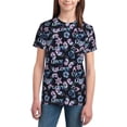 thumbnail image 3 of Wukai Love Butterflies Youth Unisex Short Sleeve T-Shirt for Boys, Girls, Teens, and Kids-X-Small, 3 of 7