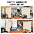 thumbnail image 6 of KFFKFF Space Separator, One-Panel Privacy Barrier, 6FT Indoor Privacy Shield, Segregation Partition for Space Division, Standalone Divider Panel for Workspace, Sleeping Area, Beige, 6 of 9