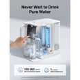 thumbnail image 4 of Dreo Filtro de agua de ósmosis inversa, sistema de filtración de agua RO de 7 etapas, 3:1 puro para drenar, reduce TDS PFAS, encimera purificadora de agua con pantalla LED grande, jarra de agua portát, 4 of 5