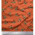 thumbnail image 1 of Soimoi Georgette Viscose Fabric Circle,Dot & Prawns Ocean Print Fabric by Yard 42 Inch Wide, 1 of 3