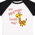 thumbnail image 4 of Inktastic My Meemaw Loves Me- Cute Giraffe Boys or Girls Toddler T-Shirt, 4 of 5