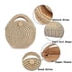 thumbnail image 4 of Round Straw Crossbody Beach Bag - Summer Straw Cross Body Handbag Bags With Zipper For Ladies, 4 of 4