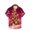 #28 Pink, variant on AOOCHASLIY Mens T-shirts Short Sleeve Men Hawaiian Short Sleeve Beach Shirt Printed Summer Casual Button Down Shirts