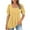 Yellow, variant on Women's Fashion Casual Solid Color Pleated Comfortable Short Sleeve Sweatshirt Tops Blouse