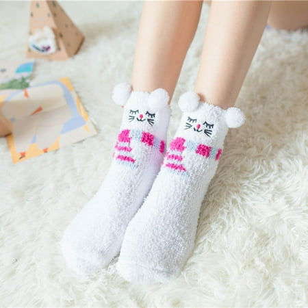 

5 Pairs * Women s Christmas Printed Socks Cute Warm Comfortable Socks Home Socks Womens Holiday Sock