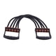thumbnail image 3 of Bandas de resistencia de 5 tubos, accesorios para entrenamiento de brazos, bandas de ejercicio, cuerda de tracción para Negro, 3 of 9