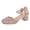 Pink, variant on Glittery Children'S Princess Pumps Glittery High Heels For Girls Girls Sandals 4.5cm Low Heel Dress Close Toe Sandals Flower Wedding Party For Little Kid/Big Kid