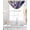 Purple Indigo Beige, variant on Spring Floral Sheer Waterfall Valance Curtains for Window, Purple Tulips Hydrangeas Butterflies Flowers Rod Pocket Sheer Topper Swag Curtains for Living Room, Kitchen 38.5"W x 47.2"L, 1 Panel