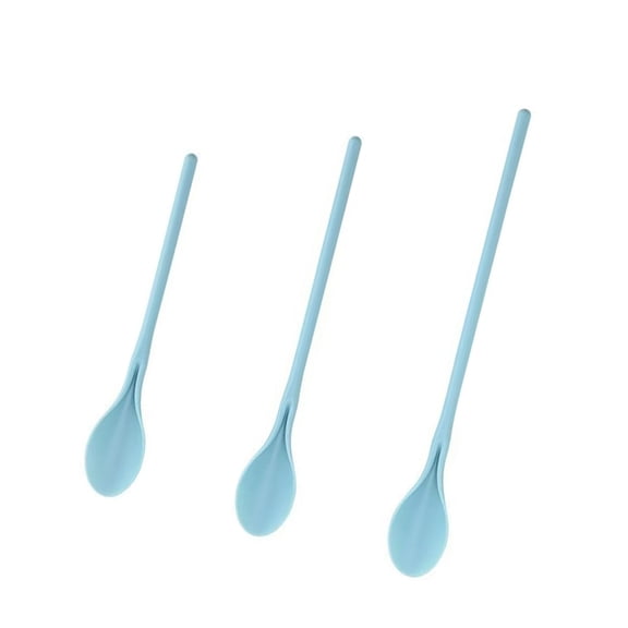 POYOGA Stirring Spoon Long Handle Mixing Spoon Set Plastic Mixing Spoon for Cooking
