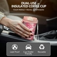 thumbnail image 5 of 18oz Double Drinking Coffee Mug – Vacuum Insulated Stainless Steel Travel Cup with Leakproof Lid, 316 Steel Thermos Tumbler for Hot & Cold Beverages, 5 of 7
