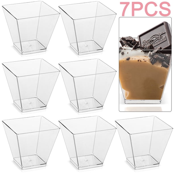 Tazas Desechables Plástico Transparente para Yogur Mousses Postre Aperitivo 350 Uds.
