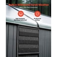 thumbnail image 4 of VEVOR 10 inch Shutter Exhaust Fan, Wall Mounted Attic Vent Fan with Smart Programming Variable Speed Temperature Control, 1000 CFM,EC Motor,Timer,Greenhouse Ventilation Cooling,Black, 4 of 9