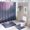 Color-1, variant on D880a442-8444-40b0-a1ea-6d7ab92382bb Shower Curtain Waterproof Bathroom Curtain Set with Hooks Home Decor Bathroom Curtains
