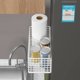thumbnail image 4 of Estante de almacenamiento con succión magnética para refrigerador de cocina, bolsa de papel fresco, herramienta para pañuelos, sin perforaciones, costura lateral, estante de almacenamiento con film tr, 4 of 5