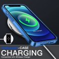 thumbnail image 4 of JETech 3 in 1 Case for iPhone 12 Mini 5.4-Inch, with 2-Pack Screen Protector and 2-Pack Camera Lens Protector, Full Coverage Tempered Glass Film, Shockproof Bumper Phone Cover (Navy), 4 of 7
