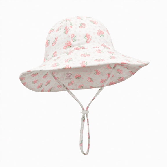 Toddler Sunhat Baby Sun Hat Toddler Bucket Hats with Remova Neck Flap for Boys Girls Kids with Wide Brim Summer Beach UPF 50 (R,XS)