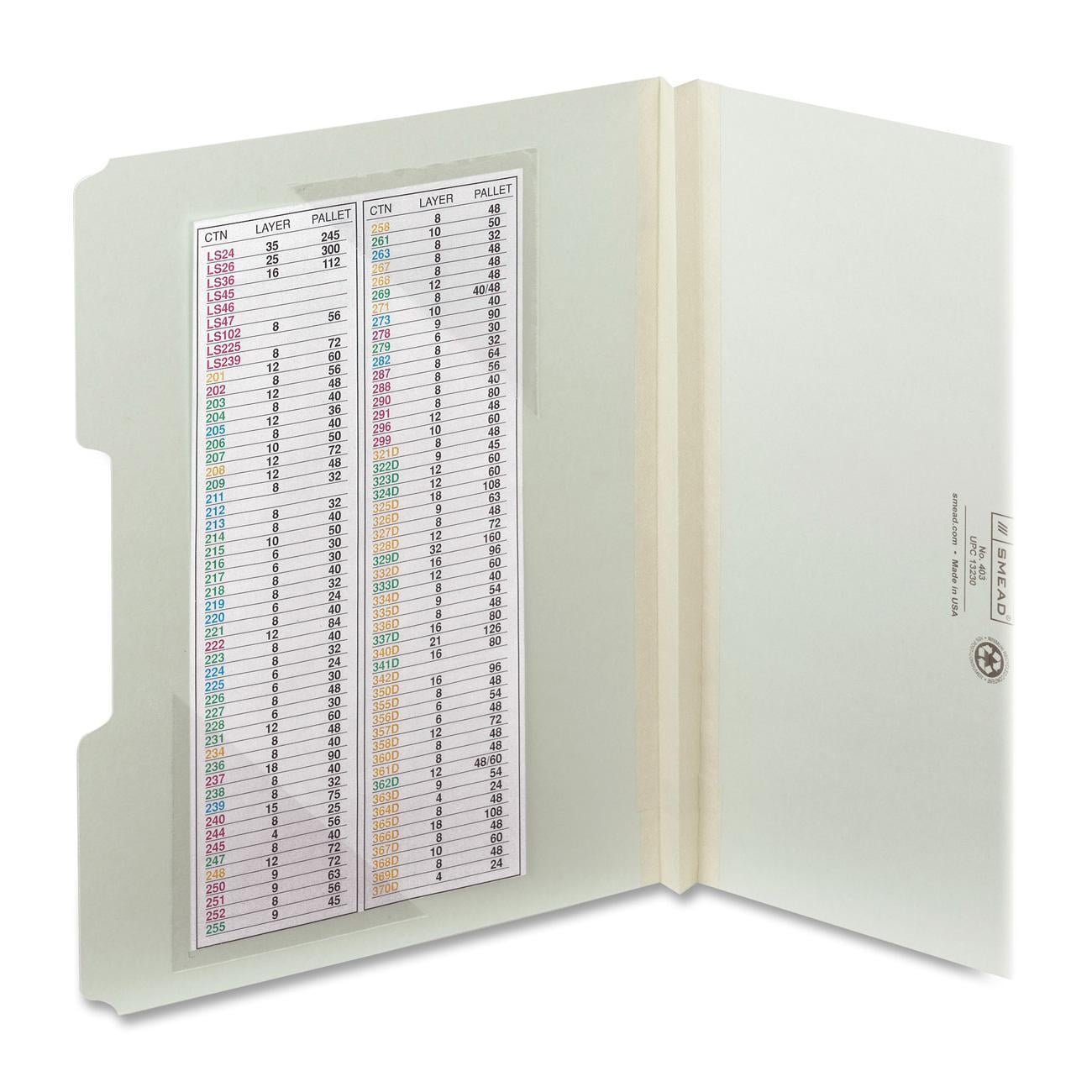 Smead, SMD68140, Document Corner, 100 / Box, Clear